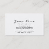 Makeup Eyebrow Eyes Lashes Glitzer Gold Weiß Visitenkarte (Rückseite)