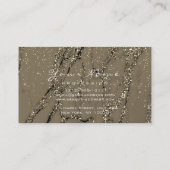 Makeup Eyebrow Eyes Lashes Glitzer Marble Gold Visitenkarte (Rückseite)