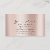 Makeup Eyebrow Eyes Lashes Glitzer WELLNESS-CENTER Visitenkarte (Rückseite)