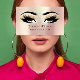 Makeup Eyebrow Eyes Lashes Glitzer WELLNESS-CENTER Visitenkarte