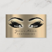 Makeup Eyebrow Eyes Lashes Glitzer WELLNESS-CENTER Visitenkarte (Vorderseite)