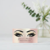 Makeup Eyebrow Eyes Lashes Glitzer WELLNESS-CENTER Visitenkarte (Stehend Vorderseite)