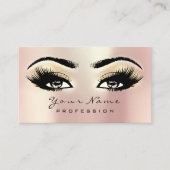 Makeup Eyebrow Eyes Lashes Glitzer WELLNESS-CENTER Visitenkarte (Vorderseite)
