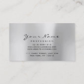 Makeup Eyebrow Eyes Lashes Glitzer WELLNESS-CENTER Visitenkarte (Rückseite)