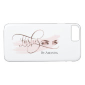 Makeup Eyebrow Eyes Lashes Rose Gold Case-Mate iPhone Hülle (Rückseite (Horizontal))