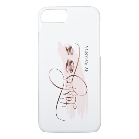 Makeup Eyebrow Eyes Lashes Rose Gold Case-Mate iPhone Hülle (Rückseite)