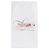 Makeup Eyebrow Eyes Lashes Rose Gold Kleine Geschenktüte (Rückseite)