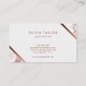 Makeup Eyebrow Eyes Lashes Rose Visitenkarte (Rückseite)