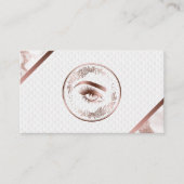 Makeup Eyebrow Eyes Lashes Rose Visitenkarte (Vorderseite)
