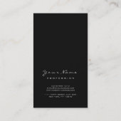 Makeup Eyebrow Eyes Lashes Schwarzes Logo Grau Gla Visitenkarte (Rückseite)