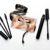 Makeup Eyebrow Lash Glitzer Tropfen Öffnen Nahes A Visitenkarte