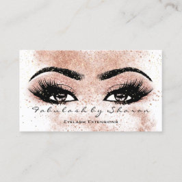 Makeup Eyebrow Lashes Glitzer Eyes Spark Estetican Visitenkarte