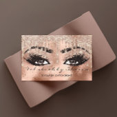 Makeup Eyebrow Lashes Glitzer Tropfen Qr Code Visitenkarte