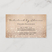 Makeup Eyebrow Lashes Glitzer Tropfen Spark Glam R Visitenkarte (Rückseite)