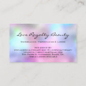 Makeup Eyebrow Name Lash Glitzer Shatiana Logo1 Visitenkarte (Rückseite)