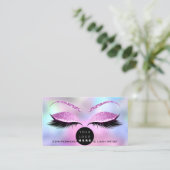 Makeup Eyebrow Name Lash Glitzer Shatiana Logo1 Visitenkarte (Stehend Vorderseite)
