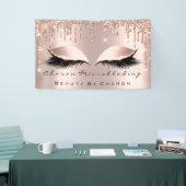 Makeup Eyebrows Lashes Browns Rose Rose Banner (Messeveranstaltung)