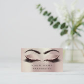 Makeup Eyebrows Lashes Extension Blush Glitzer Visitenkarte (Stehend Vorderseite)