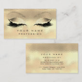 Makeup Eyebrows Lashes Glitzer Diamond Funkelnd VI Visitenkarte (Vorne/Hinten)