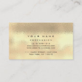 Makeup Eyebrows Lashes Glitzer Diamond Funkelnd VI Visitenkarte (Rückseite)