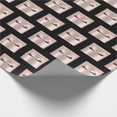 Makeup Eyebrows Lashes Rose Spark Bridal Sweet16. Geschenkpapier (Ecke)