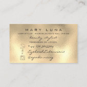 Makeup Eyebrows Lashes WELLNESS-CENTER WELLNESS Go Visitenkarte (Rückseite)