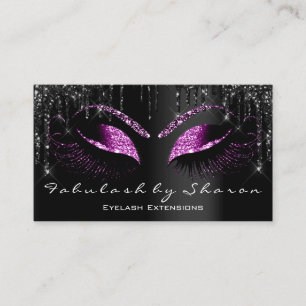 Makeup Eyelash Black Tropfen Beruflich Berry Visitenkarte