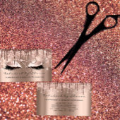 Makeup Eyelash Friseur Scheren Rose Gold Skin Visitenkarte