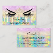 Makeup Eyelash Microblade Tropfen Logo-Lotus Diamo Visitenkarte (Vorne/Hinten)