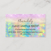 Makeup Eyelash Microblade Tropfen Logo-Lotus Diamo Visitenkarte (Rückseite)