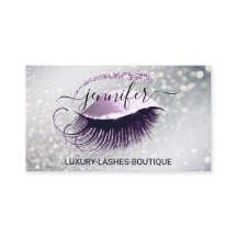 Makeup Eyelash QR-Code Logo Glitzer Lux Pink