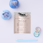 Makeup Eyelashes Schönheitssalon Grüne Augen Silbe Flyer (Einzeln)