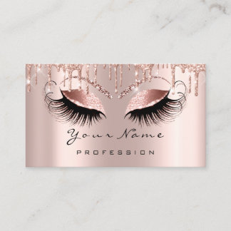 Makeup Eyes Lashes Augen Rose Tropfen Terminierung Terminkarte
