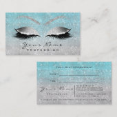 Makeup Eyes Lashes Glitzer Grau Blue Termin (Vorne/Hinten)