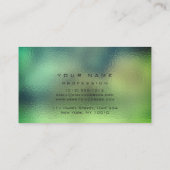 Makeup Eyes Lashes Glitzer Tropical Glass Eyebrow Visitenkarte (Rückseite)