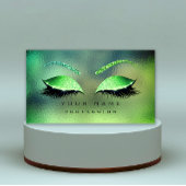 Makeup Eyes Lashes Glitzer Tropical Glass Eyebrow Visitenkarte
