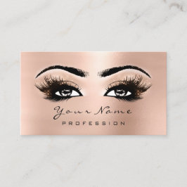 Makeup Eyes Lashes Rosa Rose Gold Terminierungskar Terminkarte