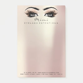 Makeup Eyes Lashes Rose Name Web Telefonnummer Post-it Klebezettel