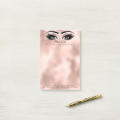 Makeup Eyes Lashes Skinn Name Web Telefon Metall Post-it Klebezettel (Auf Schreibtisch)