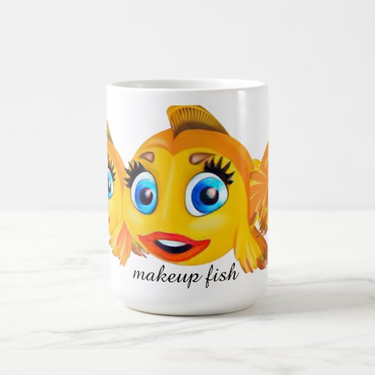 MAKEUP FISH mug Kaffeetasse (Mittel)