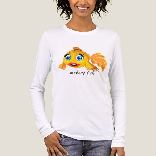 MAKEUP FISH T-SHIRT Tri-Blend SHIRT (Vorderseite)