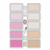 Makeup Foundation Blush Colors Vinyl Labels (Vorderseite)