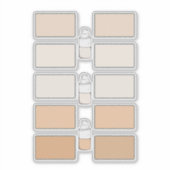 Makeup Foundation kreieren Sie Ihre eigenen Vinyl Aufkleber (Vorderseite)