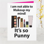 Makeup Funny Pun Makeup Karte (Gelbe Blume)