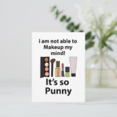Makeup Funny Pun Makeup Postkarte (Stehend Vorderseite)