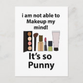 Makeup Funny Pun Makeup Postkarte (Vorderseite)