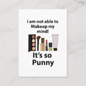 Makeup Funny Pun Makeup Visitenkarte (Vorderseite)