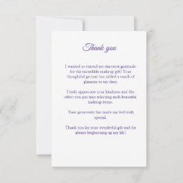 MAKEUP GIRLS DANKESKARTE