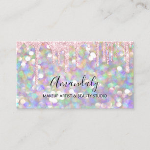 Makeup Glitzer Gold 3D Glitzer Rosa Glitzer Visitenkarte