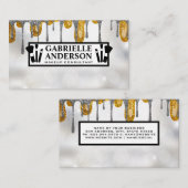 Makeup Glitzer Tropfen | Makeup Artist Visitenkarte (Vorne/Hinten)